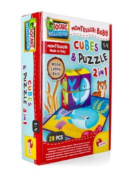 Baby Montessori Cubes & Puzzle 2 in 1 - 2