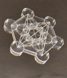 Cubo di Metatron in Plexiglass Trasparente - Table Deco - 5