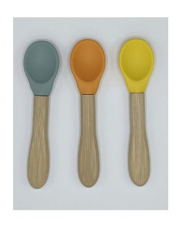 Cucchiaini in Bambù e Silicone - 3