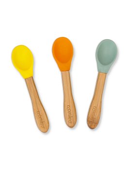 Cucchiaini in Bambù e Silicone - 1