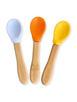 Cucchiaini in Bambù e Silicone - 1