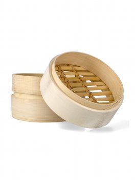 Cuocivapore Bamboo 3 Comparti con Coperchio - 4