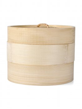 Cuocivapore Bamboo 3 Comparti con Coperchio - 2
