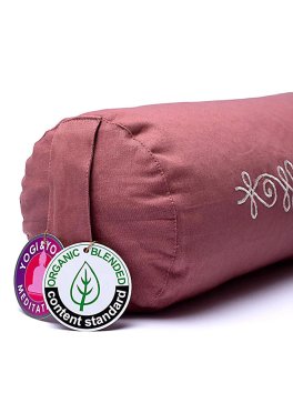 Cuscino Bolster in Cotone - Rosa Antico - 4