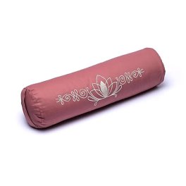 Cuscino Bolster in Cotone - Rosa Antico - 1