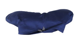 Cuscino Cervicale Mezzaluna Imbottito con Pula di Miglio - Blu - 2