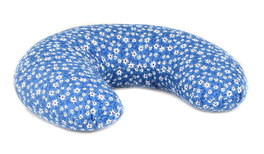 Cuscino Ciambella Farro con Tessuto Stelle Alpine - Blu