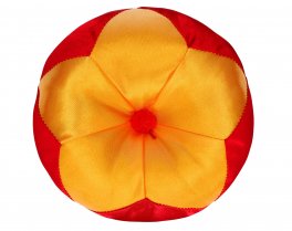 Cuscino in Raso per Campana Tibetana Giallo/Rosso - 2