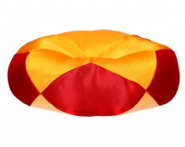 Cuscino in Raso per Campana Tibetana Giallo/Rosso - 1
