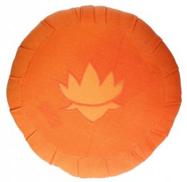 Cuscino Loto Rotondo Grande Kapok - Arancione