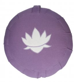 Cuscino Loto Rotondo Grande Kapok - Viola