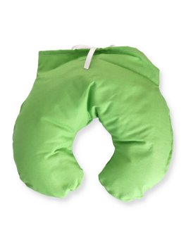 Cuscino Mezzaluna Cervicale Imbottito con Pula Miglio - Verde - 1