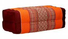 Cuscino Rettangolare - Arancione - Bordo Rosso