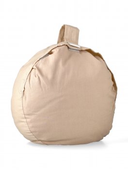 Cuscino Rotondo Yoga - Imbottito con Pula Grano Saraceno - 1