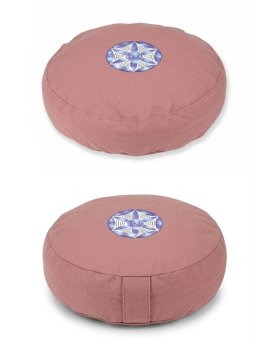 Cuscino Tondo V.E.R.B. Medi Pouf - Rosa Antico - 3
