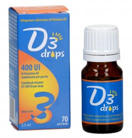 D3 Drops 400 UI - Integratore a base di vitamina D3 in gocce - 1