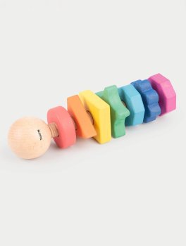Dadi Arcobaleno in Legno da Avvitare - 1
