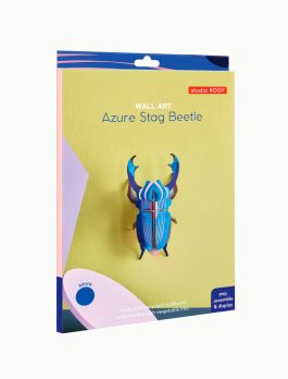 Decorazione da Parete 3D - Azure Stag Beetle - 6