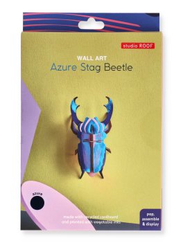 Decorazione da Parete 3D - Azure Stag Beetle - 1
