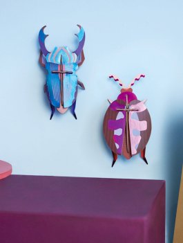 Decorazione da Parete 3D - Lumen Pink Beetle - 3