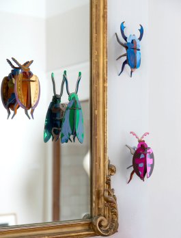 Decorazione da Parete 3D - Lumen Pink Beetle - 4
