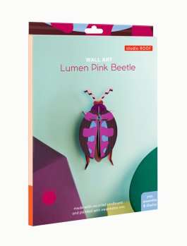 Decorazione da Parete 3D - Lumen Pink Beetle - 5