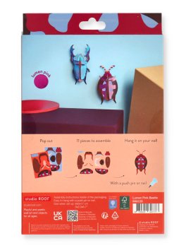 Decorazione da Parete 3D - Lumen Pink Beetle - 6