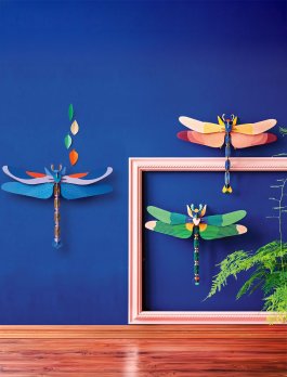 Decorazione da Parete 3D - Pink Dragonfly - 5
