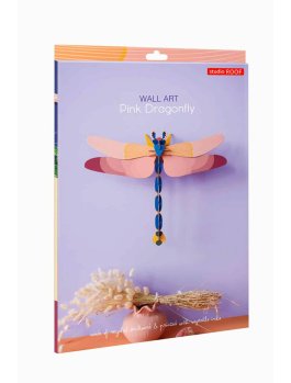 Decorazione da Parete 3D - Pink Dragonfly - 6