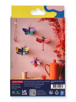 Decorazione da Parete 3D - Yellow Monarch Butterfly - 5