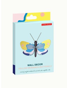 Decorazione da Parete 3D - Yellow Monarch Butterfly - 2