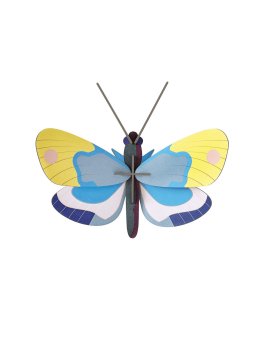 Decorazione da Parete 3D - Yellow Monarch Butterfly - 3