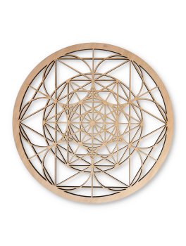 Decorazione Traforata in Legno - Sigillo Amore Giordano Bruno - 2