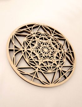 Decorazione Traforata in Legno - Sigillo Amore Giordano Bruno - 3
