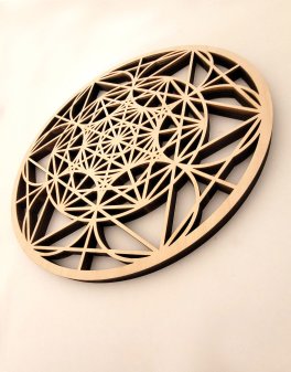 Decorazione Traforata in Legno - Sigillo Amore Giordano Bruno - 4