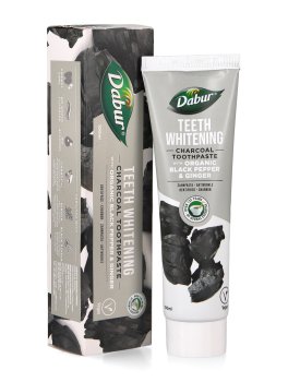 Dentifricio Ayurvedico Sbiancante al Carbone Vegetale, Pepe Nero e Zenzero - 1