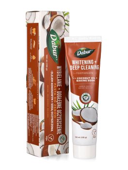 Dentifricio Ayurvedico Sbiancante con Olio di Cocco e Bicarbonato di Sodio - 1