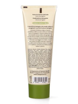 Dentifricio Protettivo Senza Fluoro Limone Bio e Zenzero - 2