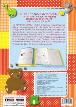 Dessine et Colorie Les Napperons Des Animaux — Livre - 2
