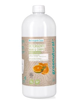 Detergente Eco-Bio Delicato Mani e Corpo - Sapone Menta e Arancio - 1