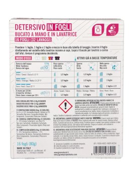Detersivo in Fogli Bucato a Mano e Lavatrice Sensitive - Senza Profumo - 3