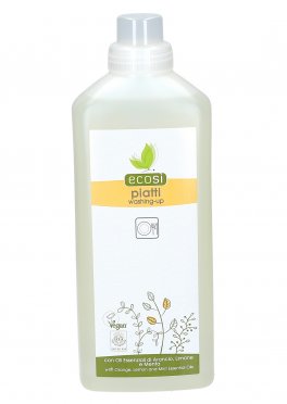 Detersivo per Piatti con Oli Essenziali di Arancio, Limone e Menta - 1