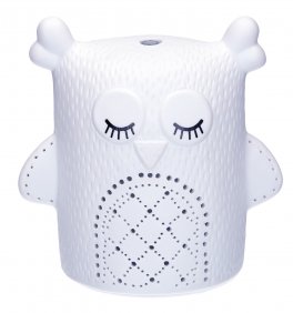 Diffusore a Ultrasuoni in Ceramica per Oli Essenziali con Luci Led Multicolore - Birdy