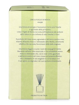 Diffusore di Essenze con Bastoncini - Lime e Foglie di Menta - 6