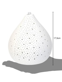Diffusore in Ceramica a Ultrasuoni per Oli Essenziali con Luce Colorata - POT - 6