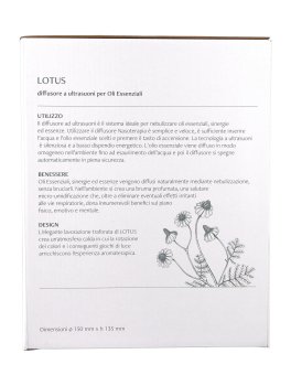 Diffusore Ultrasuoni in Ceramica per Oli Essenziali - Lotus - 6