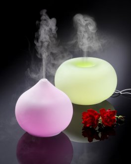 Diffusore Ultrasuoni in Vetro Opalino per Essenze ed Oli Essenziali con Luci Colorate - Drop - 3