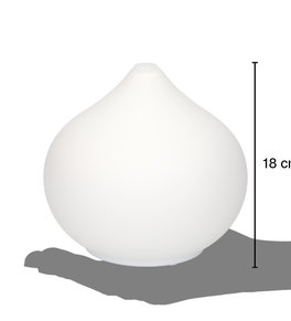 Diffusore Ultrasuoni in Vetro Opalino per Essenze ed Oli Essenziali con Luci Colorate - Drop - 7