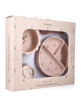 Dinner Set in Silicone - Fawn Pink - 1