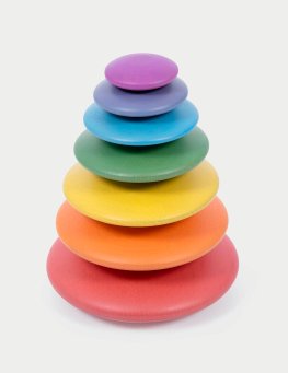 Dischi Arcobaleno in Legno da Impilare - 4